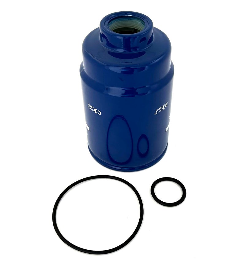 HENKYO 12633243 TP3018 (19431541) 6.6L Duramax Diesel Fuel Filter Fits 2001-2016 Chevy Express/Silverado GMC Sierra/Savana 6.6 403Cu V8 DIESEL.3 Micron. TP3012 12664429 OEM Grade Fuel Filter Blue housing - Image 1